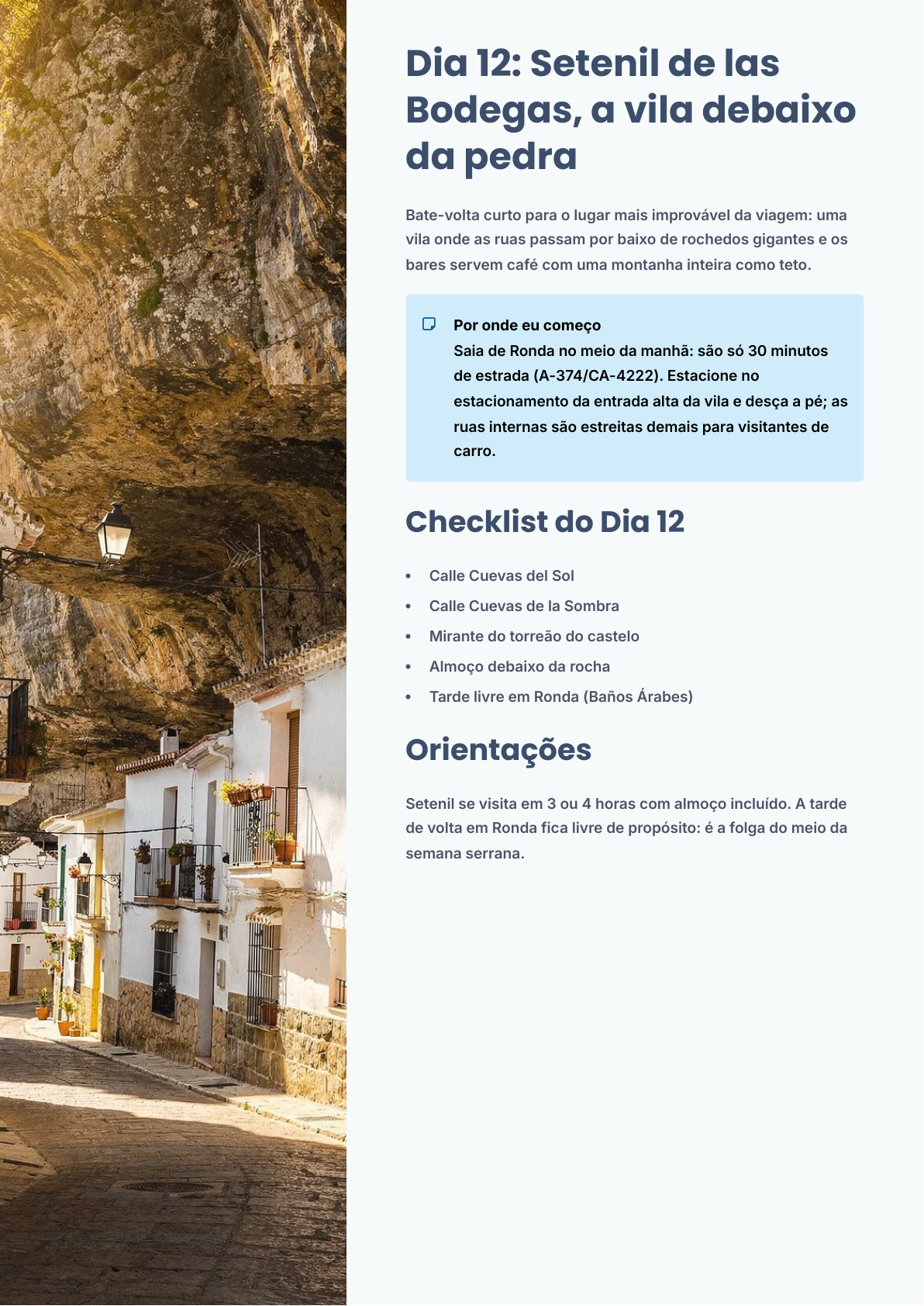 Página do guia: dicas práticas