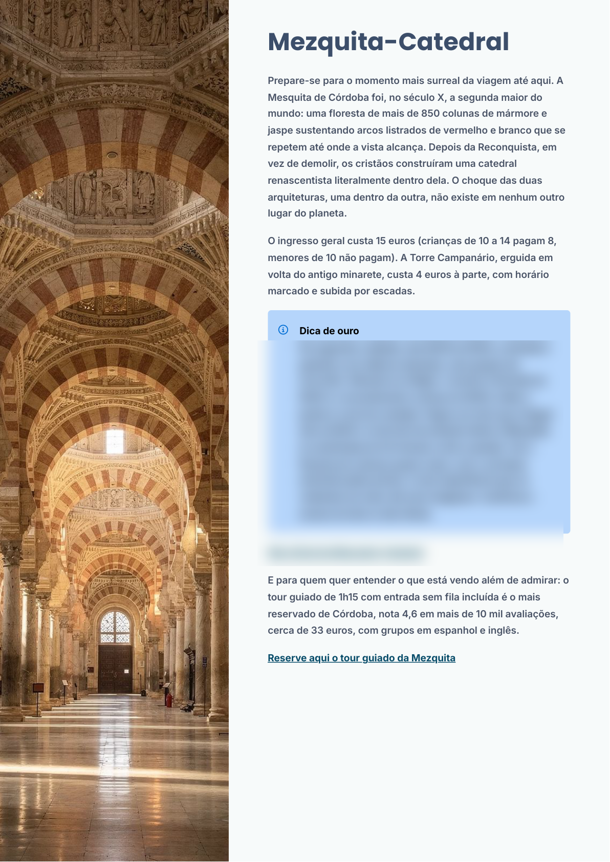 Página do guia: dirigindo e estacionando na Espanha